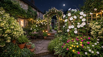 Las plantas que florecen de noche y que llegarán de vida tu jardín al caer el sol