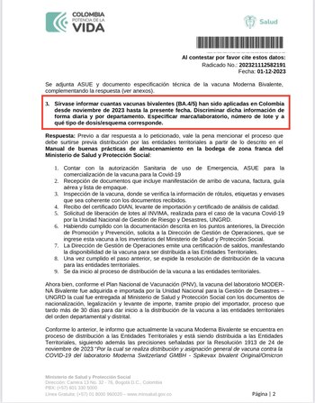 El Ministerio de Salud le