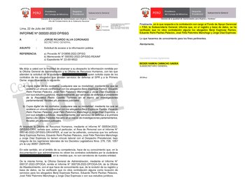 Oficio enviado por Beder Camacho.