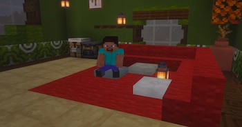Minecraft incorpora cojines para que los personajes se puedan sentar.