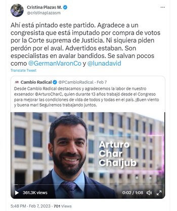 La exdirectora del ICBF escribió