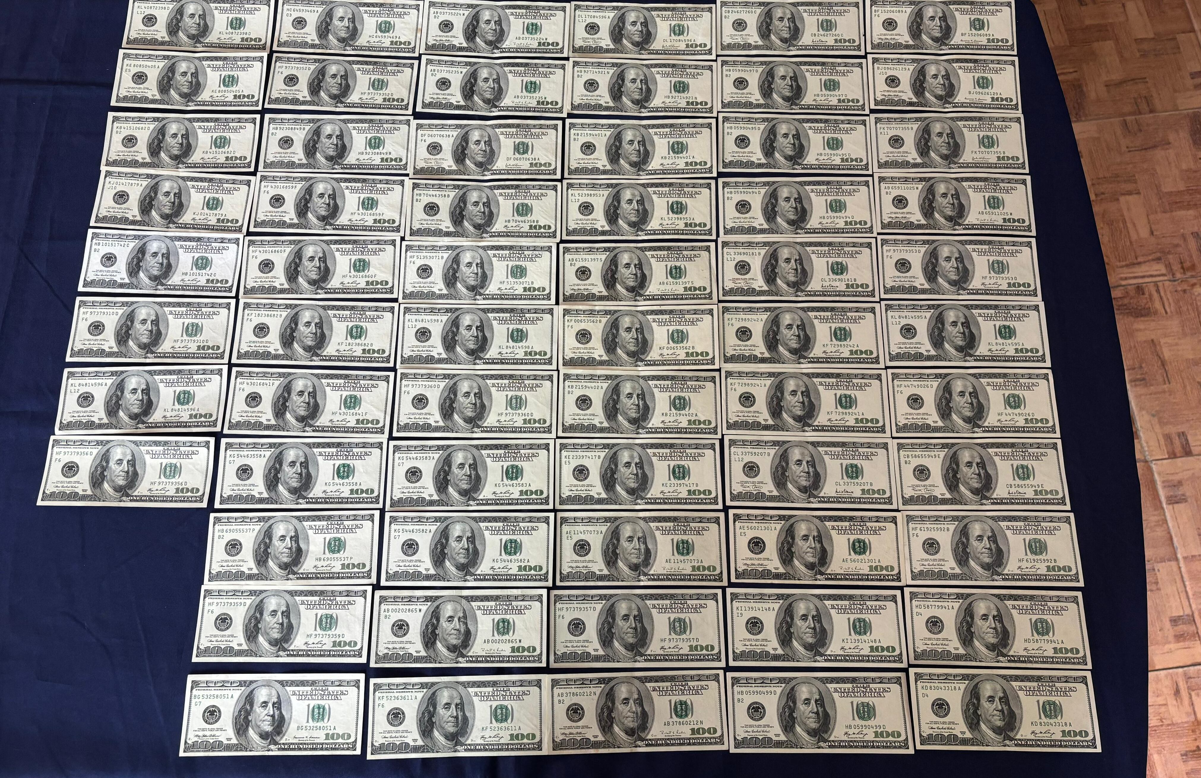 El dinero secuestrado