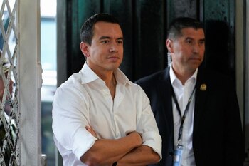 Daniel Noboa entró a la