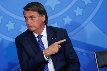 Bolsonaro durante una ceremonia en