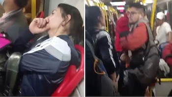 Mujer en aparente estado de embriaguez aseguró ser policía y agredió a pasajeros de Trasmilenio: todo quedó en video