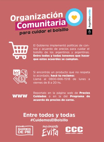 Uno de los panfletos que