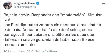 Epigmenio Ibarra escribió que “en