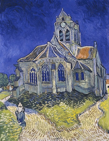 La iglesia de Auvers-sur-Oise, pintada por Vincent van Gogh. (Museo de Orsay)