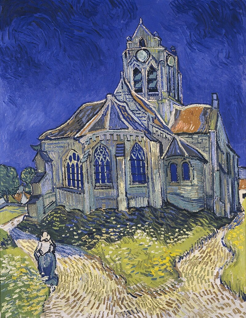 La iglesia de Auvers-sur-Oise, pintada por Vincent van Gogh. (Museo de Orsay)