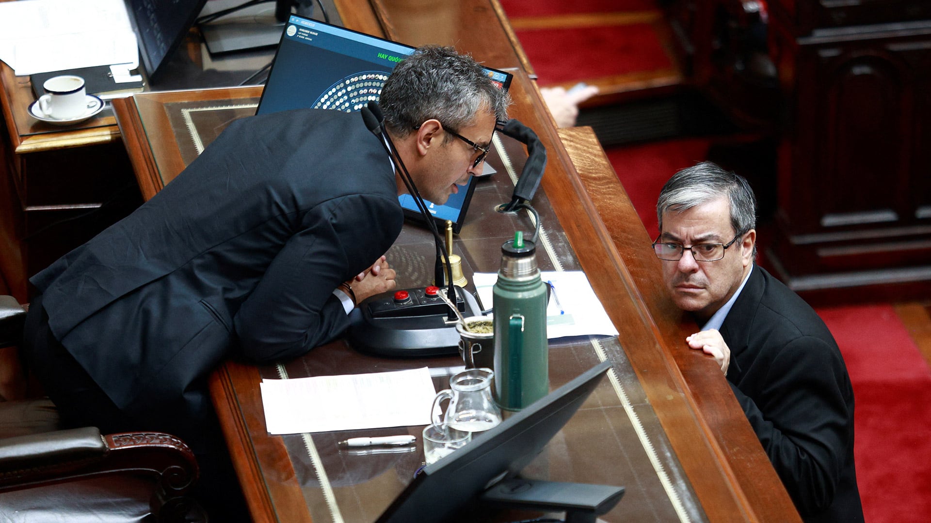 Martín Menem y Germán Martínez