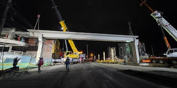 El Puente peatonal Ducales en Soacha entró en la fase final de construcción y estará al servicio en el último trimestre de 2026 - crédito Gobernación de Cundinamarca