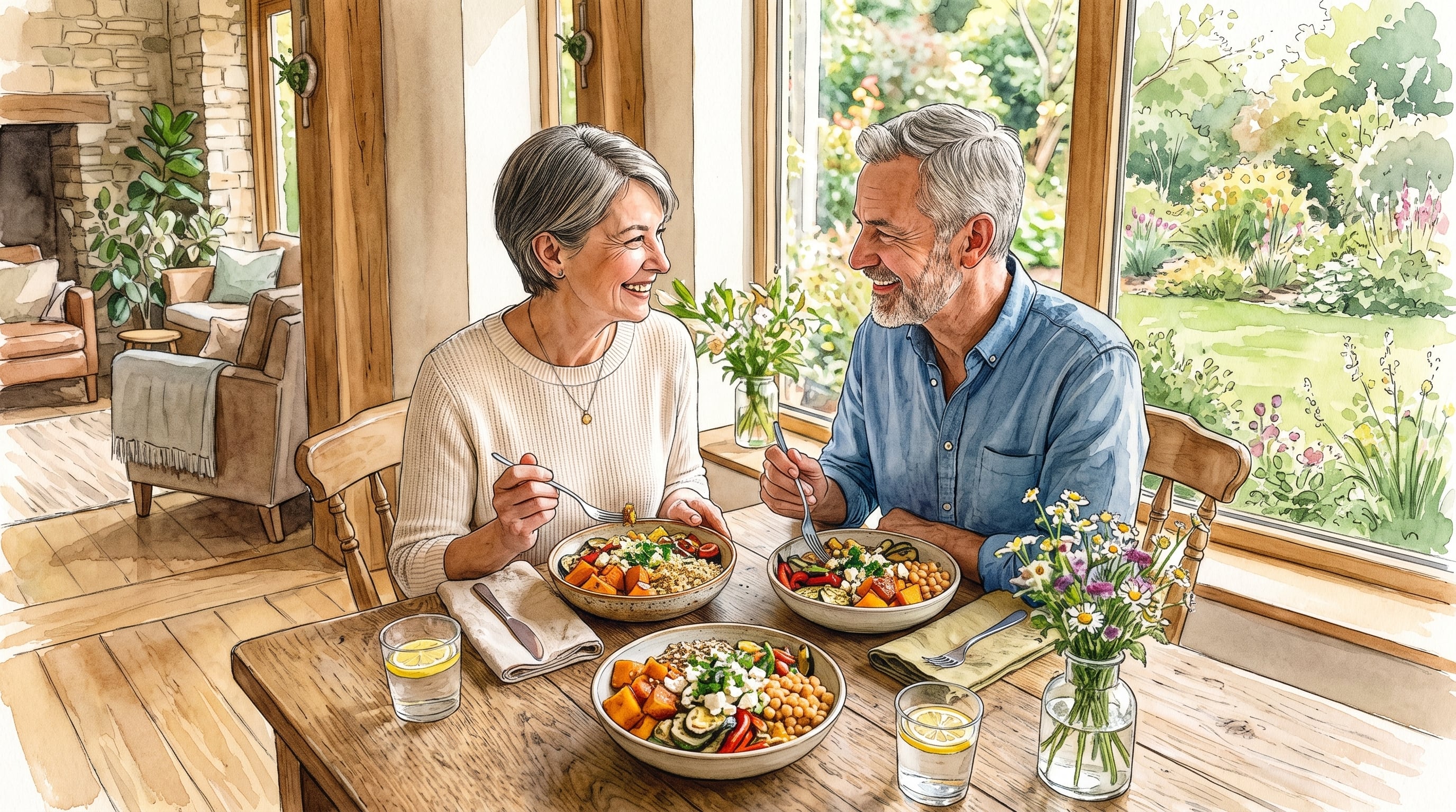 Los hábitos alimentarios de la mediana edad condicionan la salud de las décadas siguientes. (Imagen Ilustrativa Infobae)