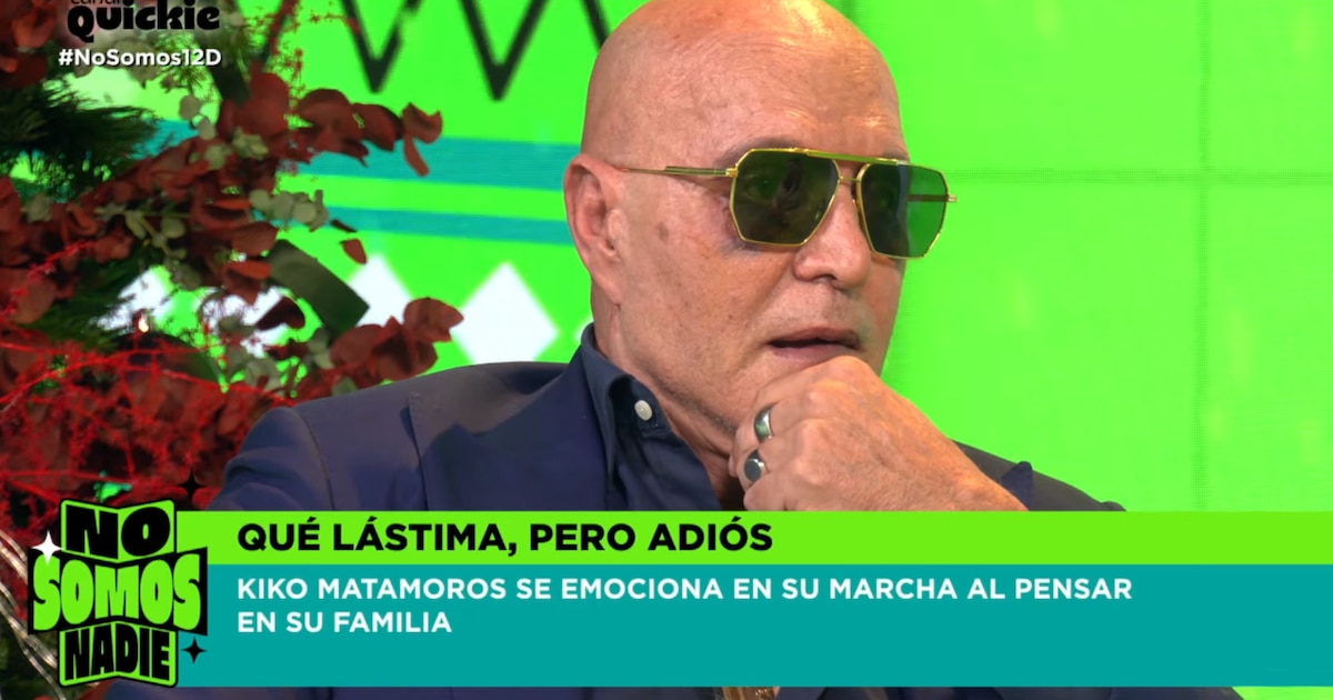 Kiko Matamoros abandona 'No somos nadie' y revela entre lágrimas su nuevo proyecto: “Quiero compensar lo que no he hecho bien en mi vida” - Infobae