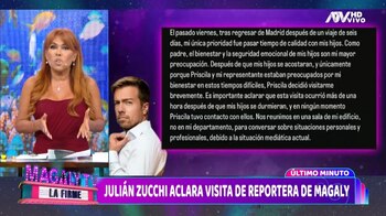 Julián Zucchi lanza comunicado por