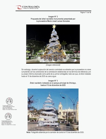 El árbol navideño instalado no