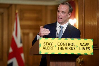 Dominic Raab, ministro de Relaciones