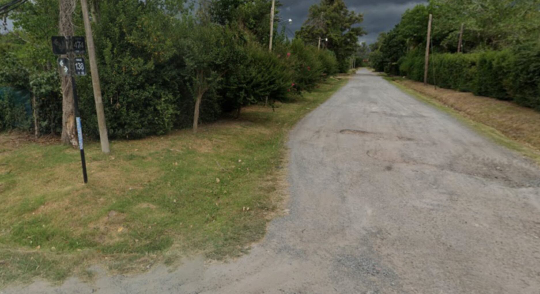 La zona de la calle 474 entre 138 y 139 de Gonnet, partido de La Plata, donde ocurrió el intento de robo