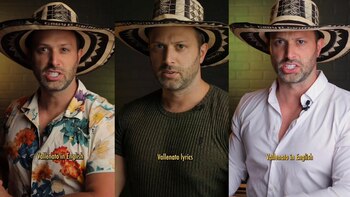 El mismo ritmo y letra,