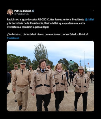 Bullrich celebró la llegada del