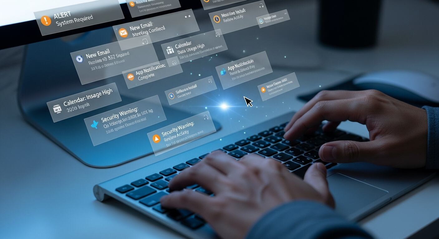 Notificaciones y multitarea: especialistas advierten que la automatización mental puede aumentar la distracción, el olvido y la dificultad para disfrutar de lo cotidiano, además de elevar el estrés - (Imagen Ilustrativa Infobae)