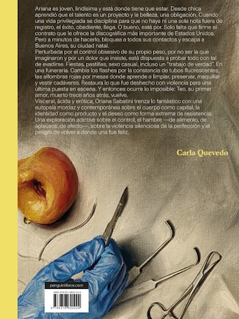 La portada del libro se realizó en una morgue real, tras una exhaustiva investigación forense sobre la representación de la muerte en la piel