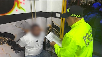 Las autoridades capturan a alias Carlos Way en Cáceres - crédito @DIJINPolicia/X