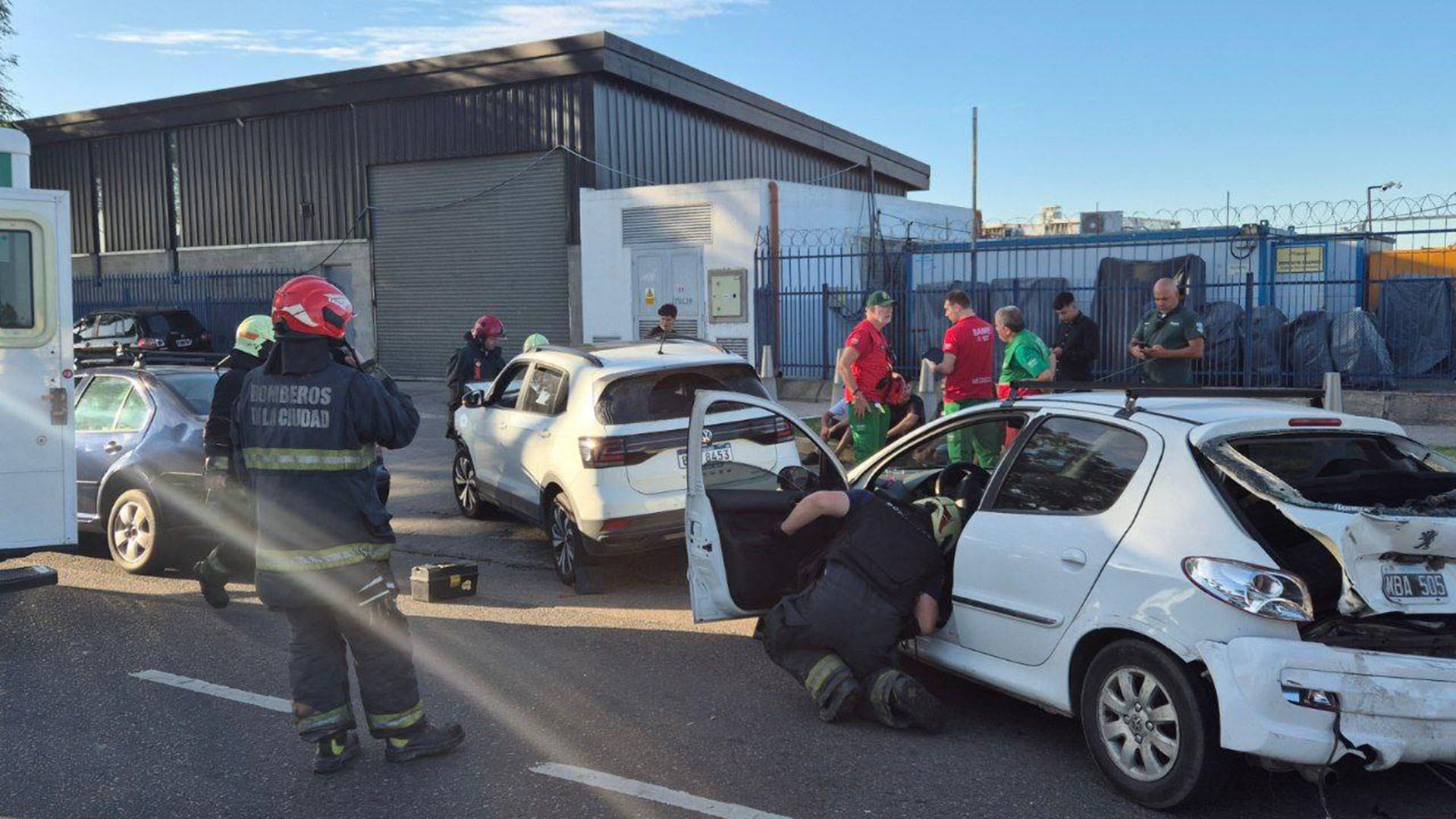 Los afectados lograron descender por sus propios medios (Bomberos de la Ciudad)
