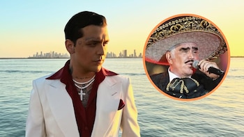 Internautas tunden a Christian Nodal por su dueto con Vicente Fernández para el tema “Estos Celos”