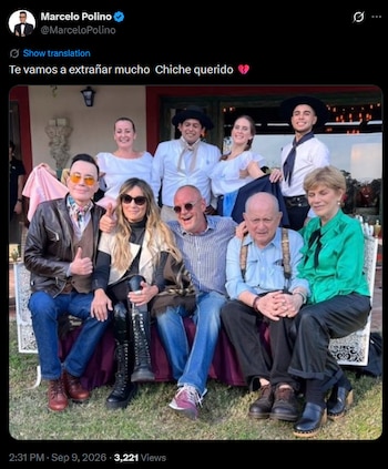 Marcelo Polino le dio un último adiós a Gelblung y le aseguró que lo iban a extrañar mucho (X)
