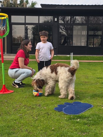 En cada sesión, los niños