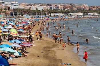 La playa de la Malvarrosa