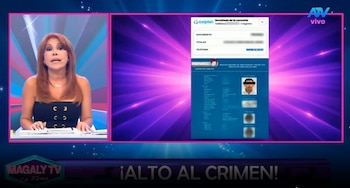 Magaly Medina descubre vínculo entre amenaza que recibió y mensaje enviado a Engerberth Tapia: “El lenguaje es muy parecido”. Captura: Magaly TV La Firme.