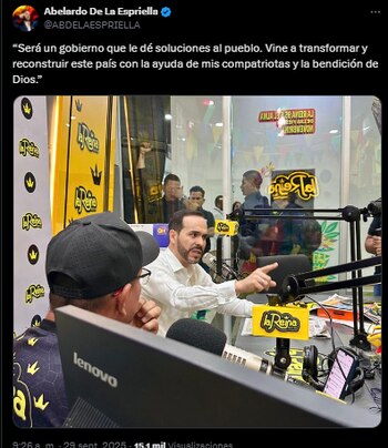 Abelardo de la Espriella aseguró