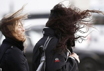 Las ráfagas de viento estarán
