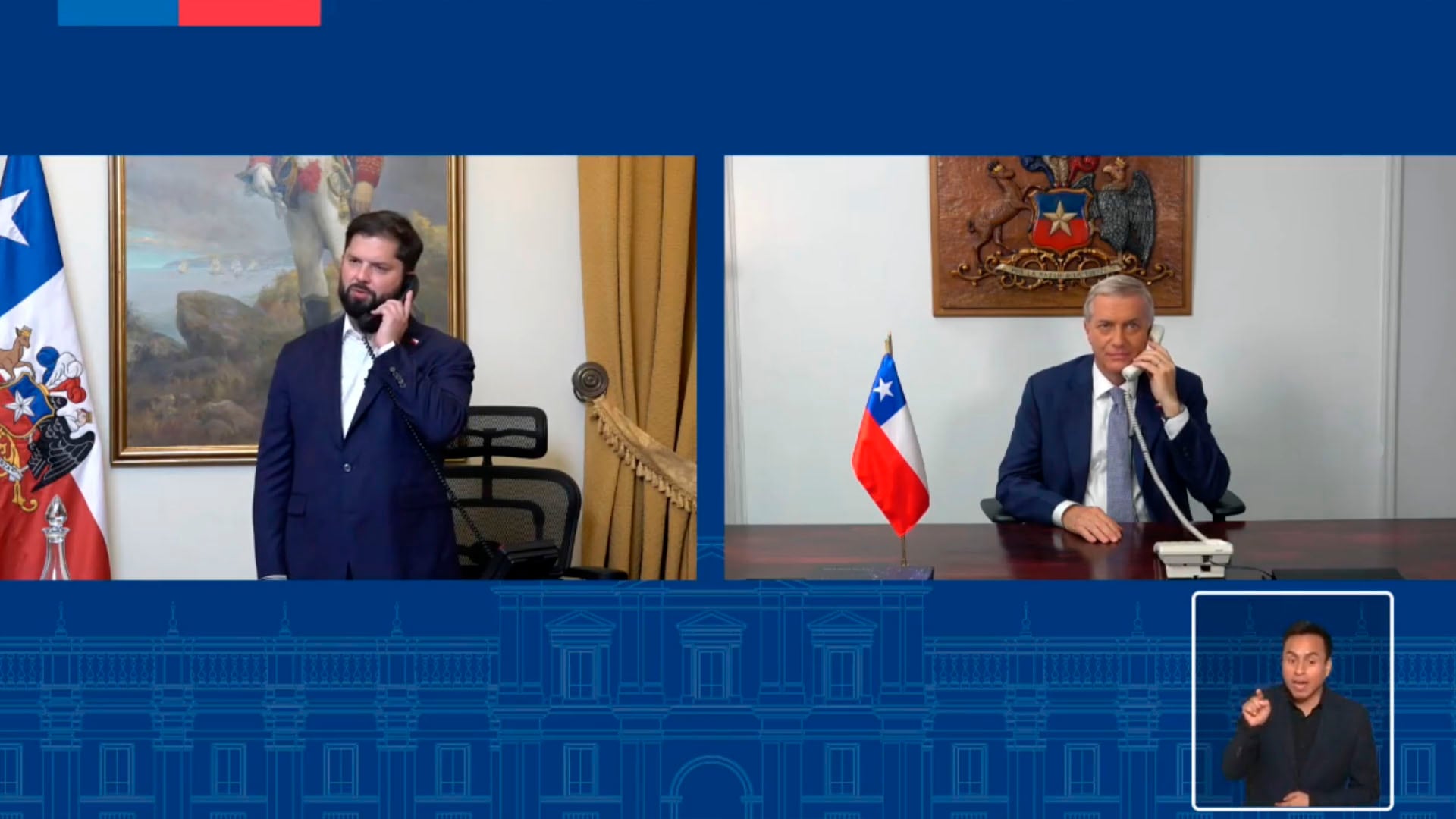 Boric y Kast sostuvieron su primer diálogo tras las elecciones y acordaron avanzar hacia una transición ordenada en Chile (Captura de video)