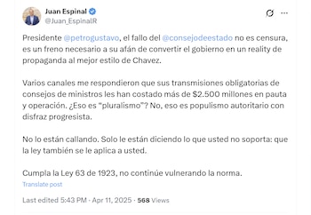 El congresista Juan Espinal aseguró