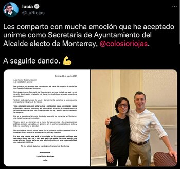 "A seguirle dando", el mensaje