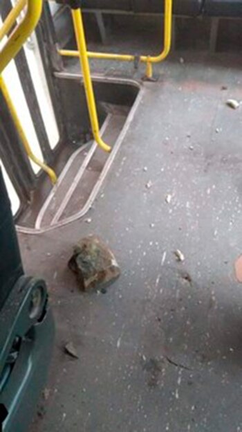 La roca se desprendió de