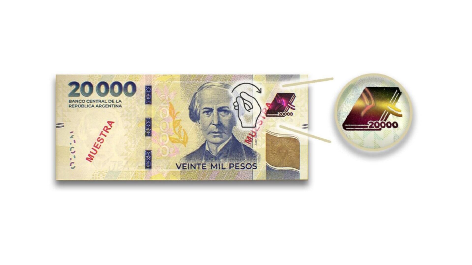 Una de las formas de reconocer un billete trucho