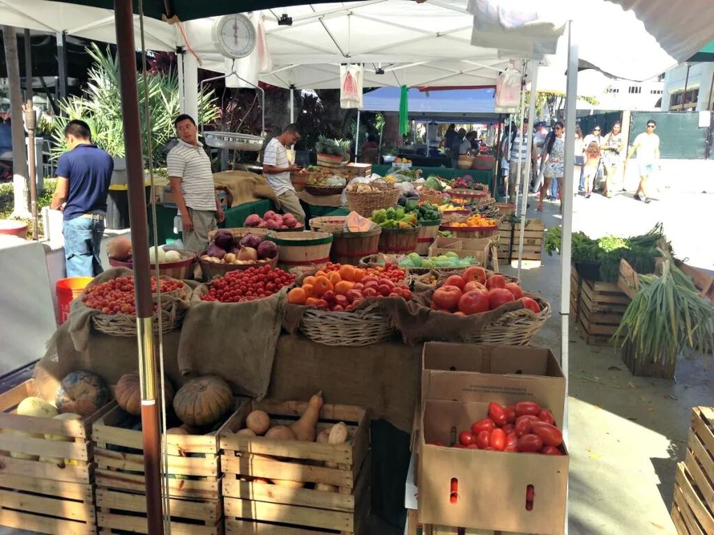 El mercado de agricultores de Lincoln Road. (Foto: Miami New Times)