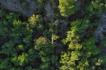 Tirolina Ordesa Pirineos, en Huesca