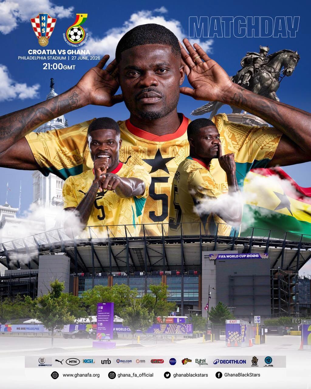 Post de la selección de Ghana