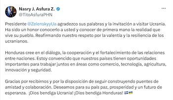 El mandatario hondureño aseguró que Honduras apuesta por el diálogo y la cooperación internacional como herramientas para construir relaciones sólidas entre los países. (FOTO: X)