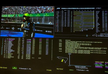 Lewis Hamilton al término de