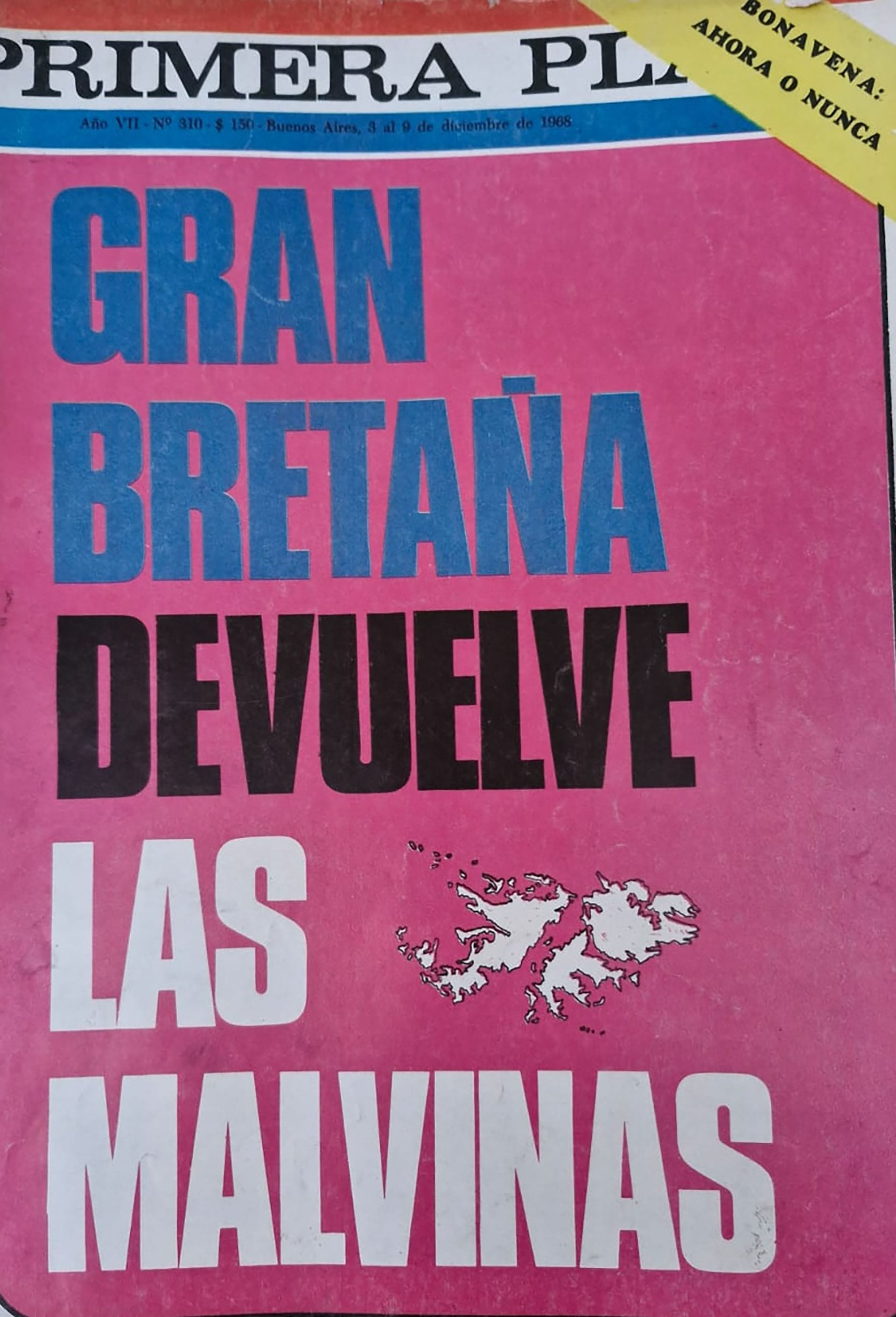 Revista Primera Plana, 3 al 9 de diciembre de 1968. Había negociaciones avanzadas