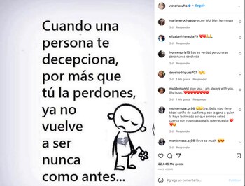 Victoria Ruffo mandó una indirecta