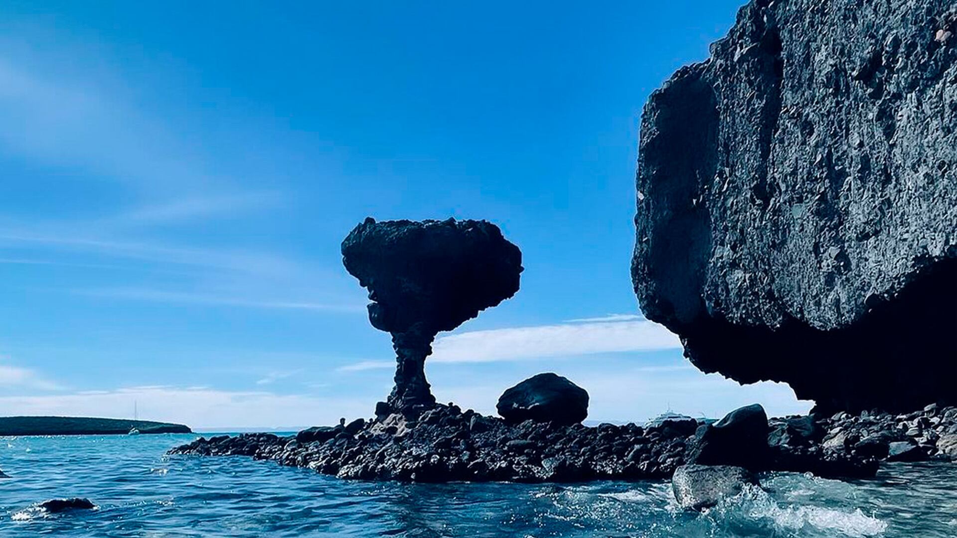 El hongo de Balandra es conocido a nivel mundial.Crédito: IG/@rickmb