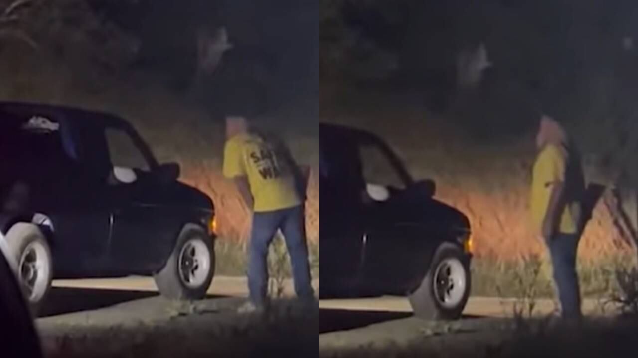 Un video divulgado por NBC News muestra a Burke amenazando con una escopeta a los trabajadores antes del tiroteo en Fallbrook.