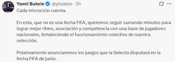 El Comité Ejecutivo de FESFUT, bajo la presidencia de Yamil Bukele, prioriza la celebración de microciclos y amistosos fuera de fechas FIFA para fortalecer la selección nacional. (Cortesía: Yamil Bukele)