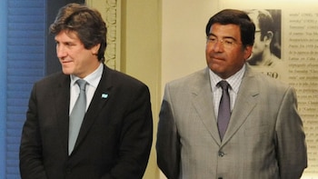 Echegaray, con Amado Boudou, otro kirchnerista condenado por corrupción